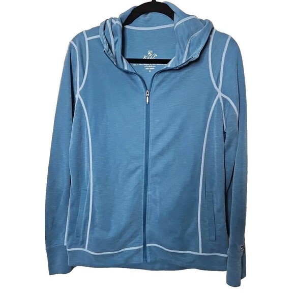 Kuhl Tops - Kuhl Hoodie Jacket Women’s Blue Tencel Poly Full Zip Sz Small